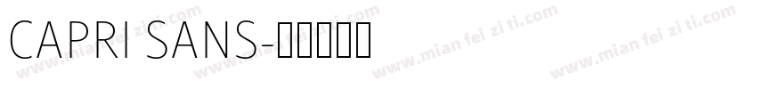 CAPRI SANS字体转换